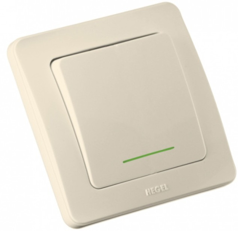 Изображение товара Выключатель одноклавишный HEGEL ВС10-312-01 для освещения