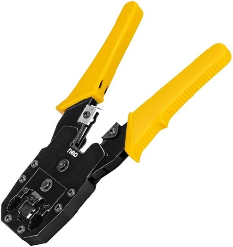 Изображение товара Обжимные клещи Deli DL2468C для RJ-45, RJ-14, RJ-12 и RJ-9, 200 мм