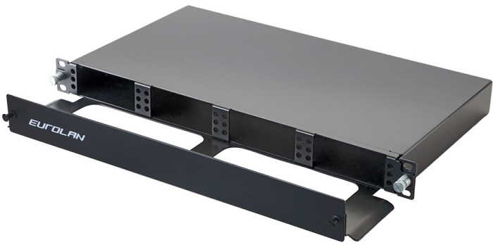 

Кросс оптический стоечный 19" выдвижной 1U Eurolan 47M-20-00-02BL Q-SLOT, 4 слота, корпус, подерживающий организатор, 47M-20-00-02BL