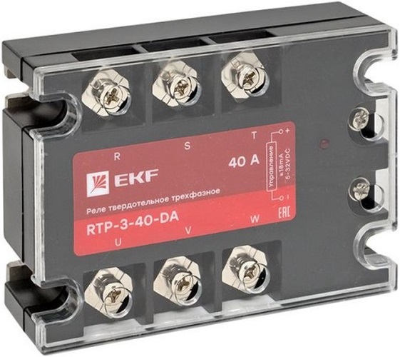 

Реле EKF rtp-3-40-da твердотельное трехфазное RTP-40-DA, rtp-3-40-da