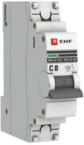 фото Автоматический выключатель  EKF mcb4763-1-08C-pro в Челябинске