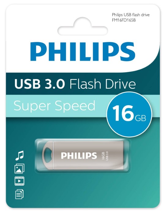 Накопитель USB 3.0 16GB Philips FM16FD165B/97 IRON