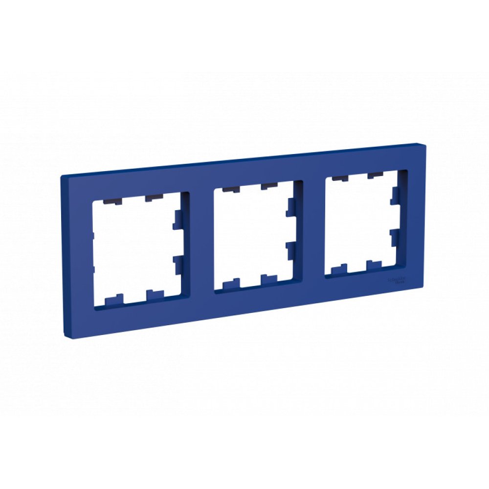 

Рамка тройная Systeme Electric ATN001103 AtlasDesign универсальная, Аквамарин, ATN001103