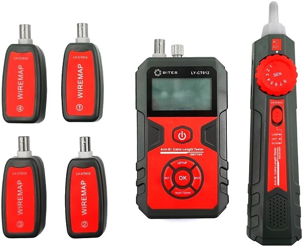 

Тестер 5bites LY-CT012 трассоискатель кабеля UTP/STP/BNC/VFL/POE/TDR/LCD/FLASH, LY-CT012