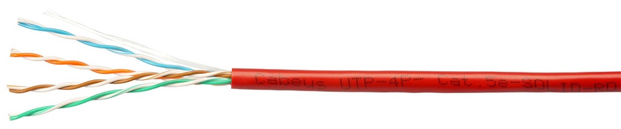 

Кабель витая пара U/UTP 5e кат. 4 пары Cabeus UTP-4P-Cat.5e-SOLID-RD 24AWG(0.51 мм), медь, одножильный (solid), внутренний, PVC, нг(A)-LS, красный, уп, UTP-4P-Cat.5e-SOLID-RD