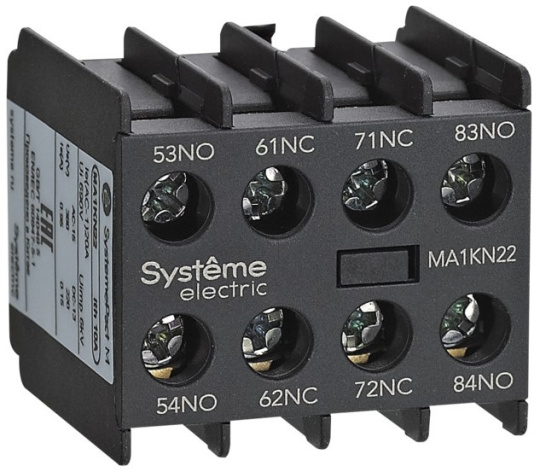 Изображение товара Блок дополнительных контактов Systeme Electric MA1KN40 для контакторов серии SystemePact