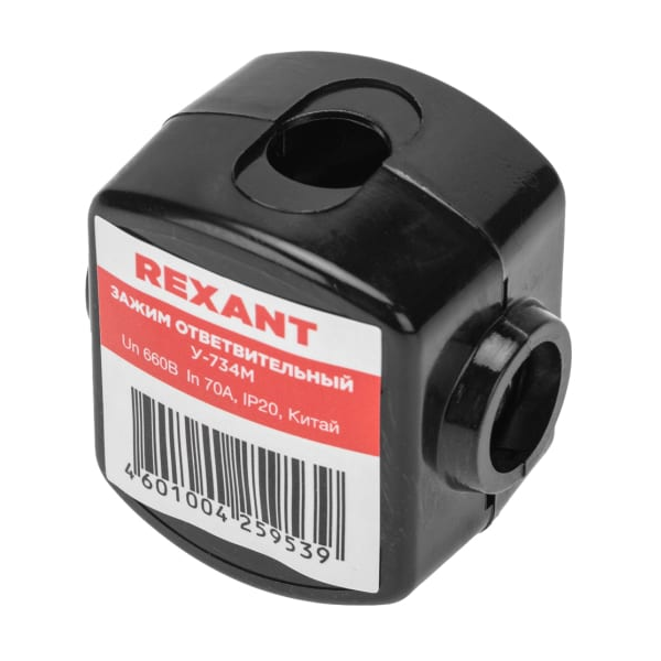 

Зажим Rexant 07-0734 ответвительный У-734М (16-35/16-25 мм2) IP20 (сжим, орех), 07-0734