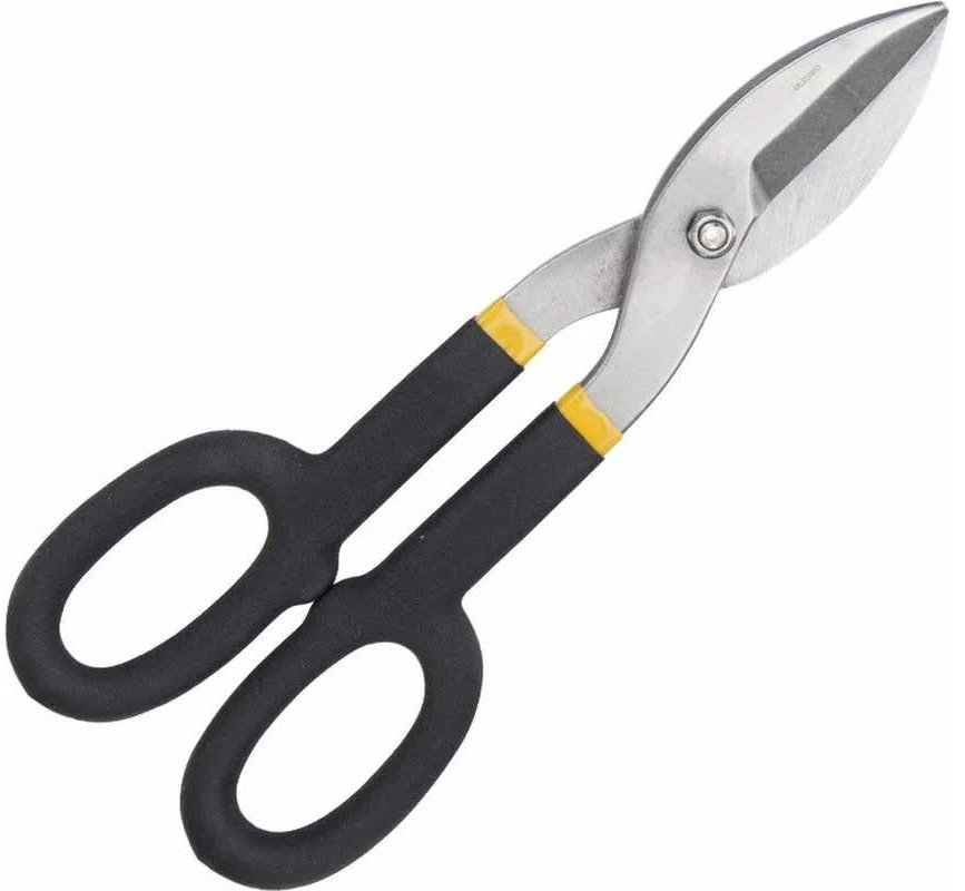 

Ножницы по металлу Deli DL25910 прямые, высокоуглеродистая сталь 55, для резки холоднокатаного листа толщиной до 0,9 мм и листа из нержавеющей стали т, DL25910