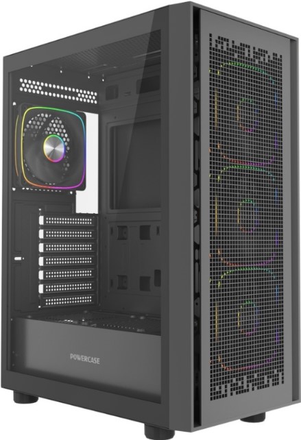 

Корпус ATX Powercase ByteFlow Black V2 CBFB-A4-V2 без БП, боковая панель из закалённого стекла, ByteFlow Black V2