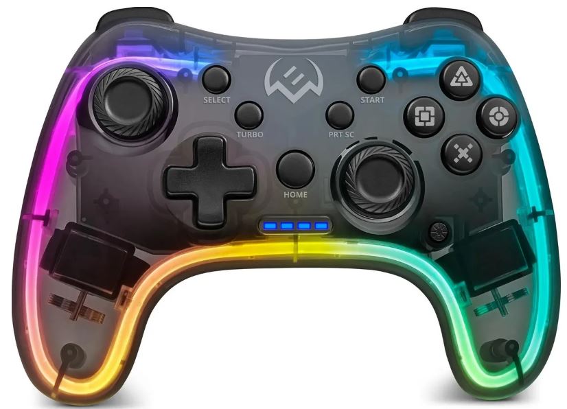 

Геймпад беспроводной Sven GC-5050 SV-016029 (14 кл. 2 стика, D-pad, PS4/PS3/NS/PC/Android/iOS, RGB), GC-5050