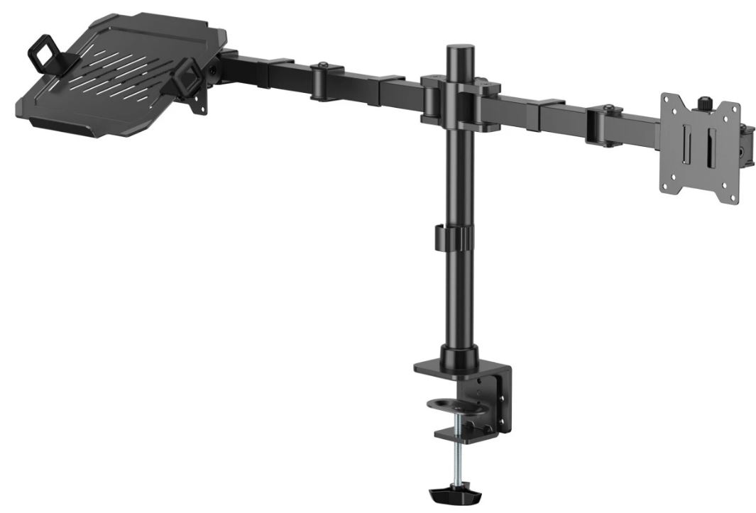 

Кронштейн настольный Cactus CS-VM-LH24-BL для монитора/ноутбука, черный 17"-35" макс.20кг, поворот и наклон, CS-VM-LH24-BL