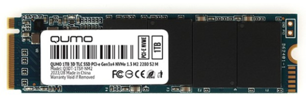 фото Накопитель SSD M.2 2280 Qumo Q3DT-1TSY-NM2 в Челябинске 1024 ГБ