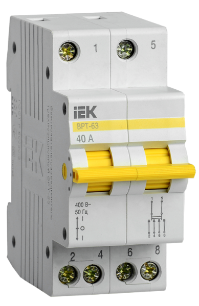 Изображение товара Выключатель-разъединитель трехпозиционный IEK MPR10-2-040