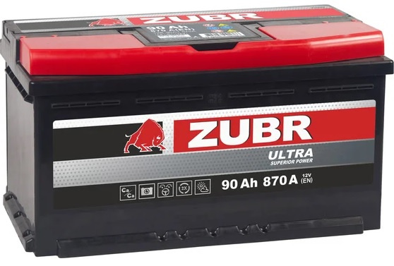 Изображение товара Аккумулятор ZUBR ZU901 Ultra 90Ah Л+ — надежный автомобильный источник энергии