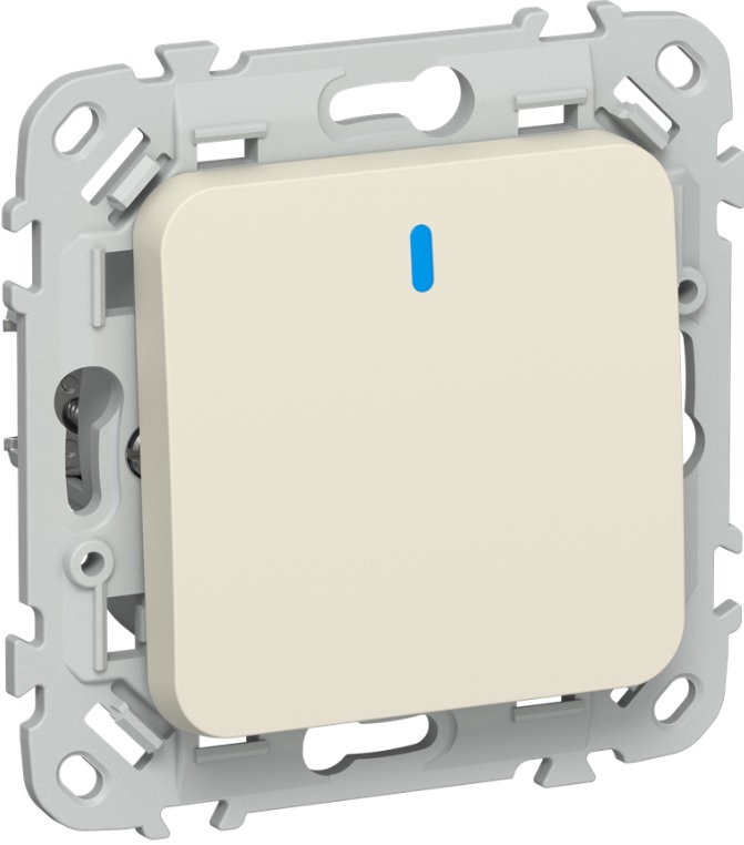 

Выключатель одноклавишный с подсветкой IEK FI-V10-1-10-1-K86 FLITE 10А ВС11-1-1-ФлСл сливочный, FI-V10-1-10-1-K86