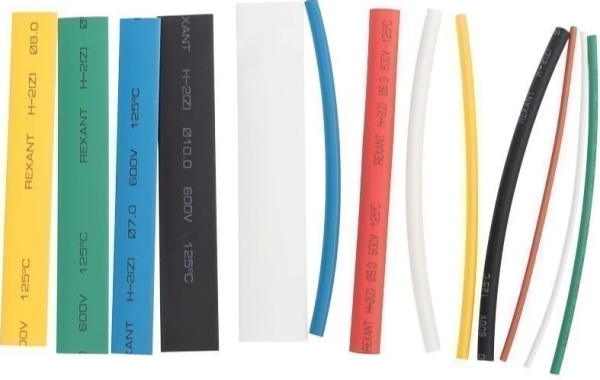 Изображение товара Робочный набор Rexant 29-0103 термоусаживаемых трубок разноцветных 0.1 м