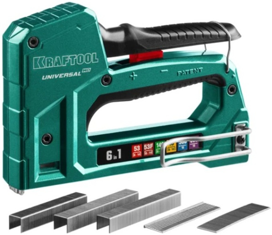 Изображение товара Степлер Kraftool Universal-HD прочный ручной инструмент для крепежа