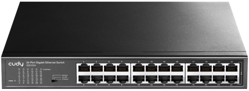 

Коммутатор неуправляемый Cudy GS1024 24-Port Gigabit Switch, 24 Gigabit RJ45 Ports, IGMP Snooping, Loop Detection/Prevention, 802.1p/DSCP QoS, Switch/, GS1024