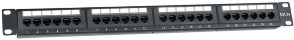 Изображение товара Патч-панель Neomax NM-PP-1U24P-SC5E-D-102-BK - 24 порта SC, Cat5e/6, 1U