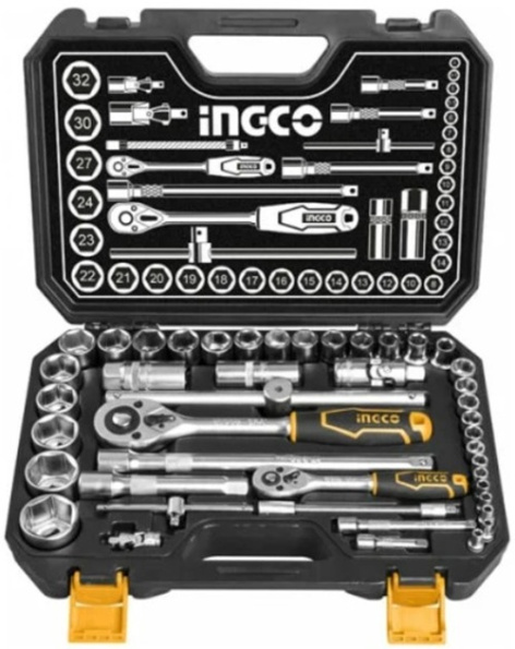 Изображение товара Набор головок INGCO HKTS42441 с трещоткой, 44 шт, профессиональный