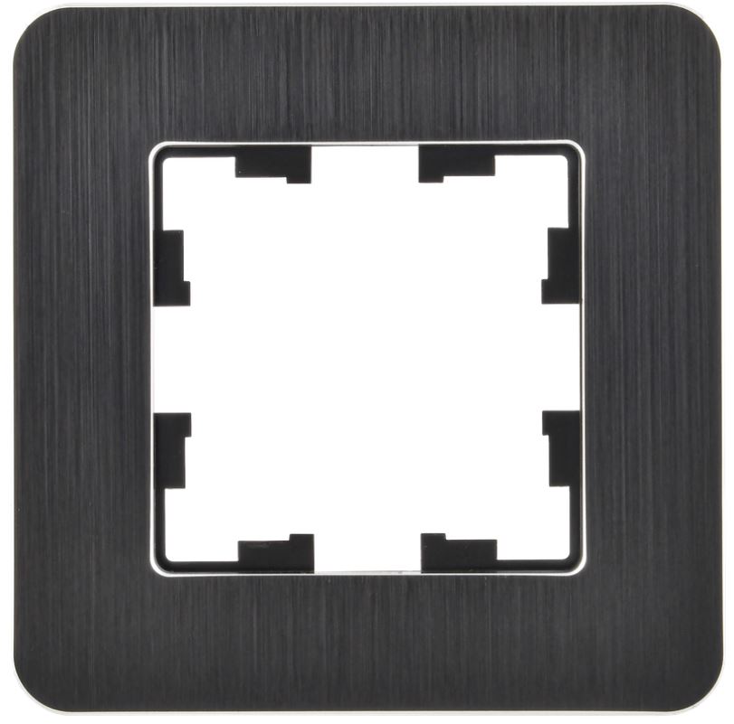 

Рамка одинарная IEK BR-M12-M-21-K02 BRITE РУ-1-1-Бр Металл Черный RE AL, BR-M12-M-21-K02