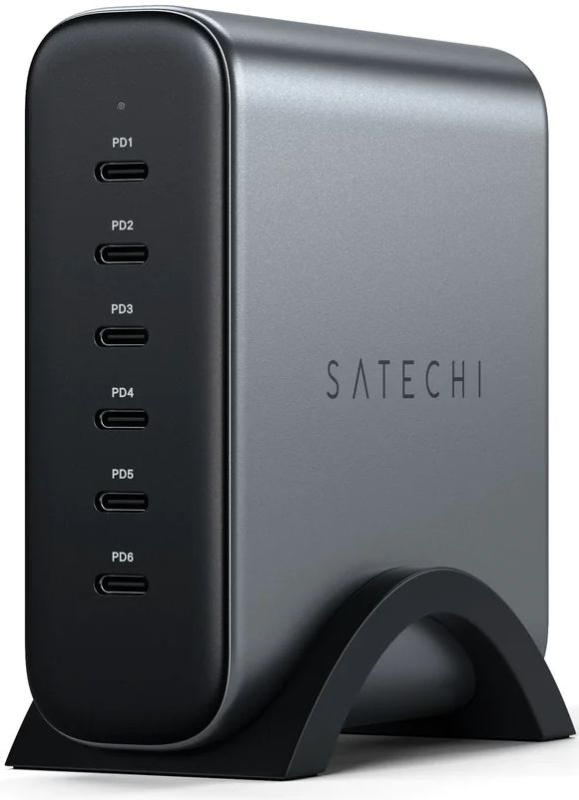 

Зарядное устройство сетевое Satechi ST-C200GM-EU 200W USB-C 6-Port PD GaN Charger EU, серый космос, ST-C200GM-EU