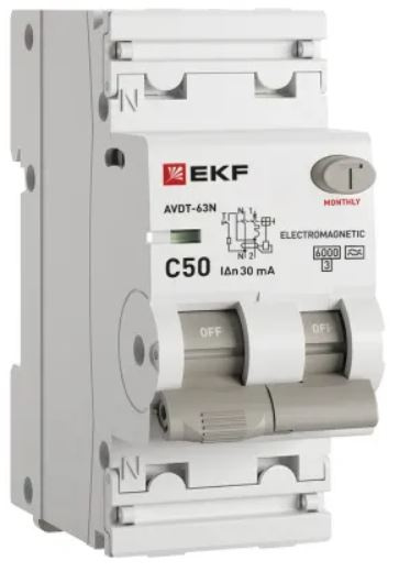 Изображение товара Автомат дифференциальный EKF D63N26MA50C30