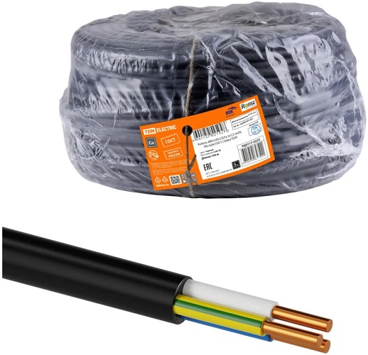 

Кабель ПереСвет ВВГнг(А)-LSLTx 3х1,5 ок-0,66 силовой с ПВХ изоляцией КЗ, ВВГнг(А)-LSLTx 3х1,5 ок-0,66