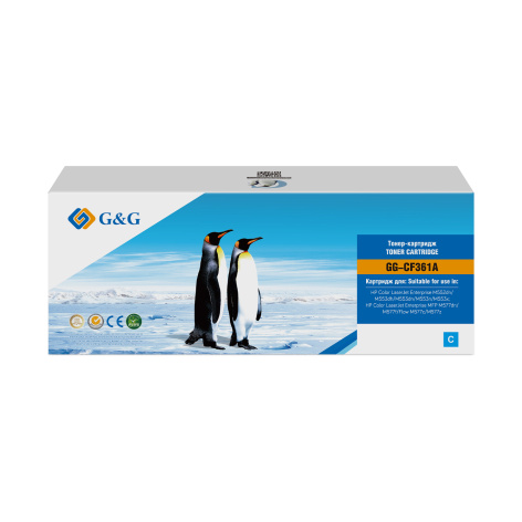 Изображение товара Тонер-картридж G&G GG-CF361A для HP M552/M553/M577 с чипом