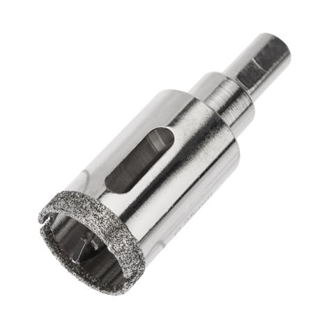 Изображение товара Алмазная коронка KRANZ KR-92-0008 для керамики и стекла 25 мм 50 мм глубина