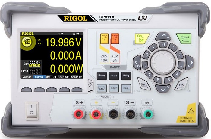 

Источник питания Rigol DP811A программируемый 200W, 1CH(20V/10A or 40V/5A),1mV/0.5mA resolution. Ripple<350uV, DP811A