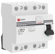 фото УЗО  EKF elcb-4-100-30-em-pro