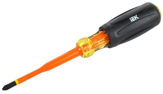 

Отвертка диэлектрическая IEK ARMA2L 5 A2L5-SC31-T3-PH-20-100 SLIM PH2х100 Т3, ARMA2L 5