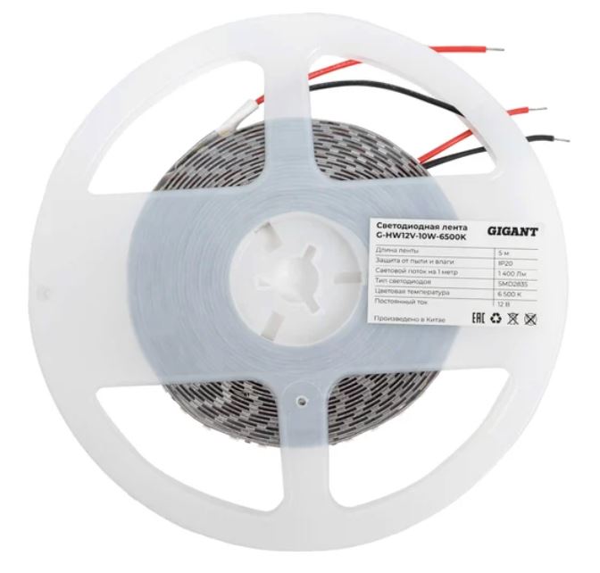 Светодиодная лента Gigant G-HW12V-10W-6500K