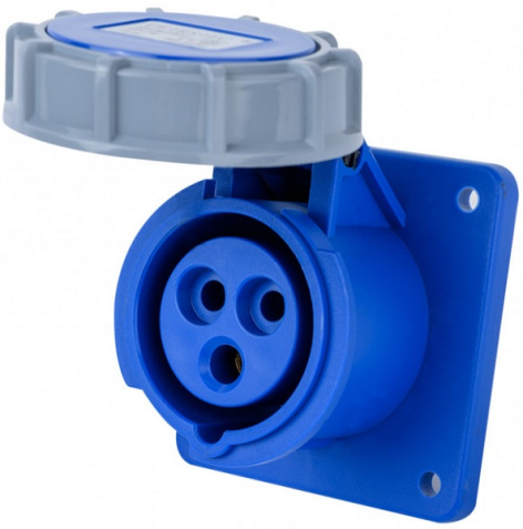 Изображение товара Розетка DEKraft 26267DEK 3 полюса 32 А для временных сетей