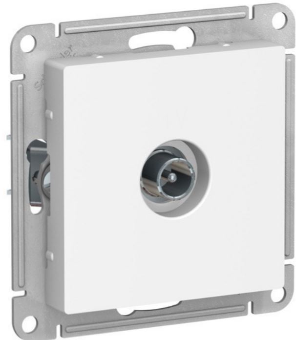 

Розетка телевизионная проходная механизм Systeme Electric ATN001392 ATLASDESIGN 4DB ЛОТОС, ATN001392