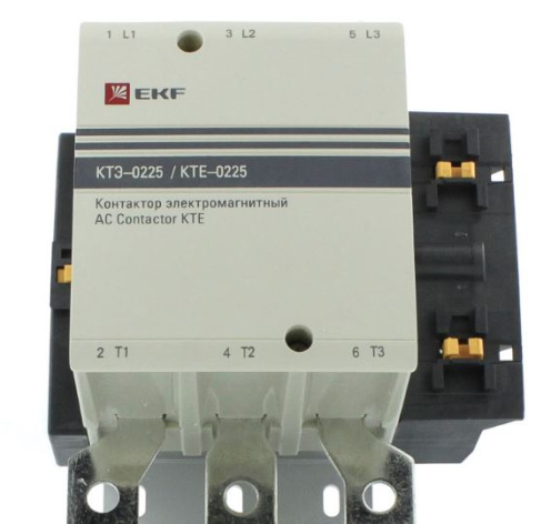Изображение товара Контактор EKF CTR-B-225 PROxima переменного тока 3 контакта надежное электромеханическое устройство