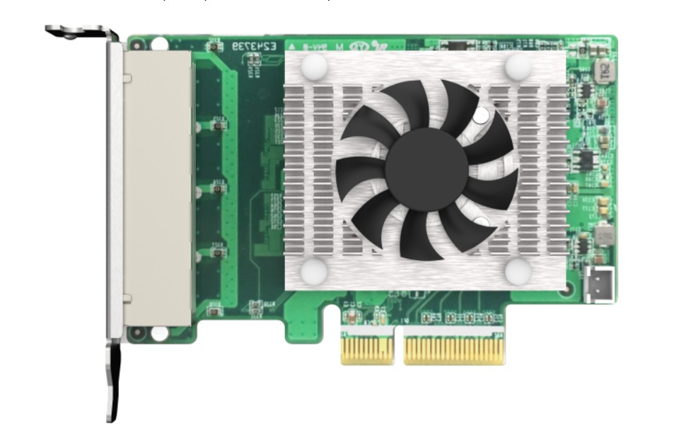 

Сетевая карта QNAP QXG-2G4T-I225 четырехпортовая 2,5GBASE-T/1000BASE-T/100BASE-TX, PCIe Gen2, QXG-2G4T-I225