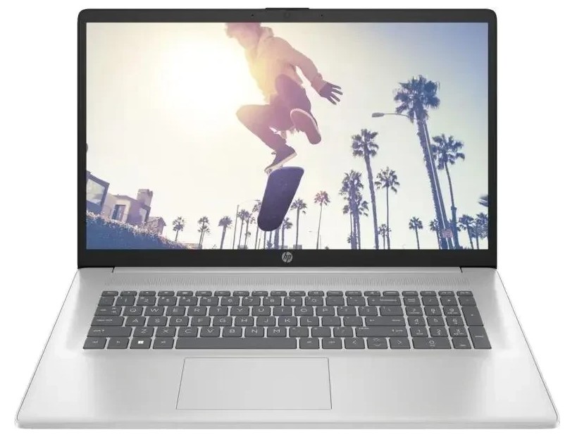 

Ноутбук HP 17-cp2465ng B41LYEA Ryzen 5 7520U/16GB/512GB SSD/Radeon Graphics 610M/17.3" IPS FHD/WiFi/BT/Cam/noOS/silver, 17-cp2465ng