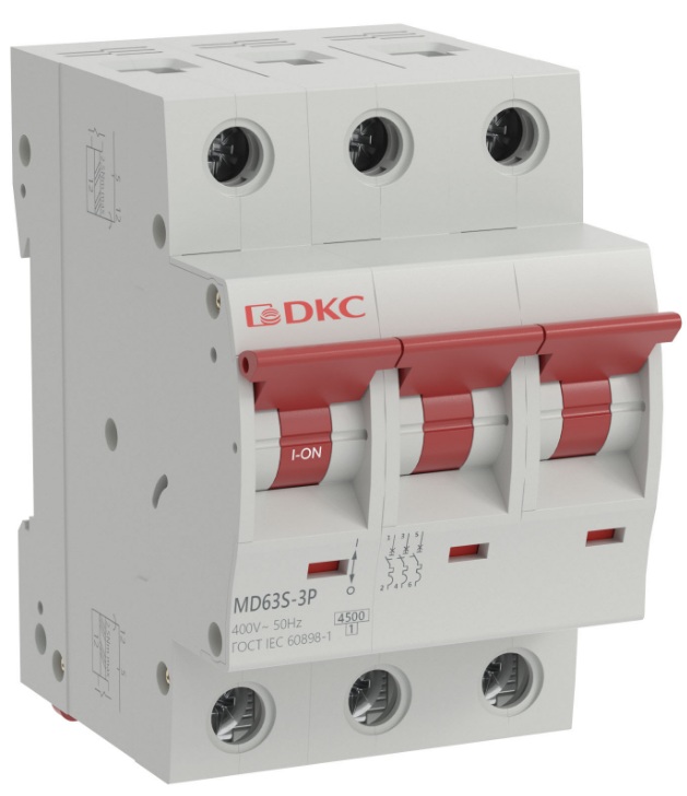 

Автоматический выключатель модульный DKC MD63S-3PC10 YON max типа MD63S 4,5кА 3P (C) 10А (кратность 4шт), MD63S-3PC10