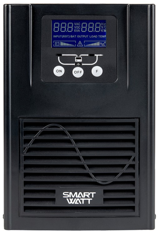

Источник бесперебойного питания SmartWatt UPS MASTER IEC 1kVA L 3703020740003 онлайн, чистый синус, мощность 1000/900 ВА/Вт, напольный, LCD дисплей, п, UPS MASTER IEC 1kVA L