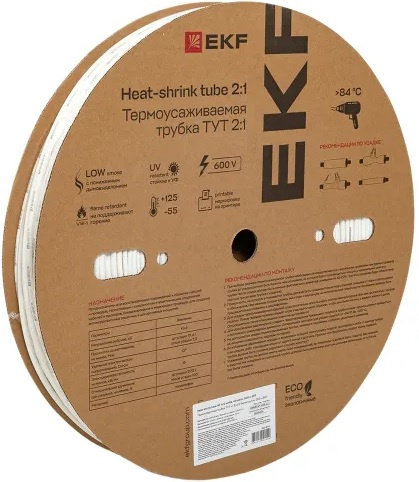 Изображение товара Термоусаживаемая трубка EKF tut-4-w