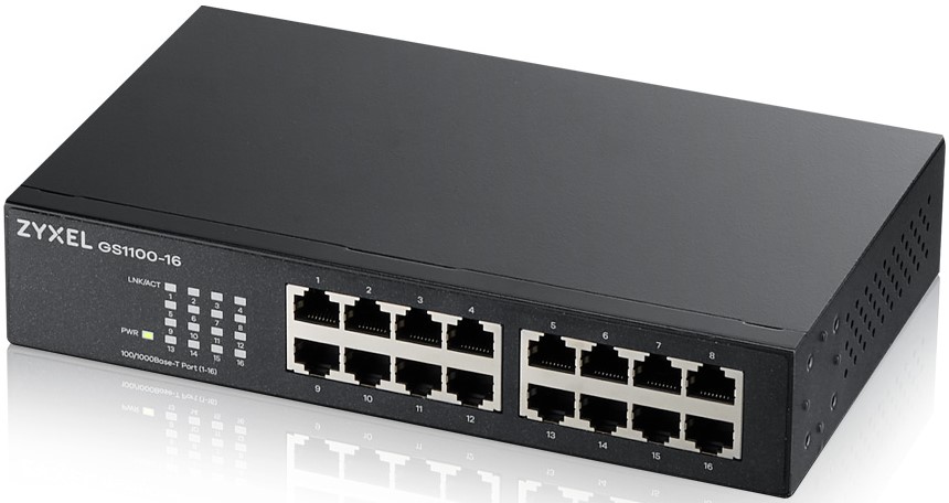 

Коммутатор ZYXEL GS1100-16 16xGE, rack 19", бесшумный, GS1100-16