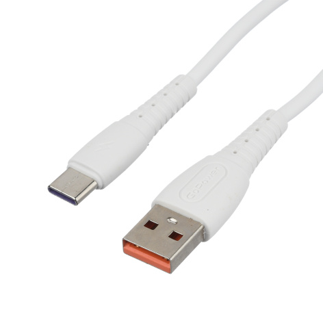 Изображение товара Кабель интерфейсный GoPower GP07T USB - USB Type-C 2.4А для быстрой зарядки и передачи данных