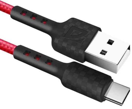 Изображение товара Кабель Defender F181 USB 2.0 Type-C износостойкий плетеный