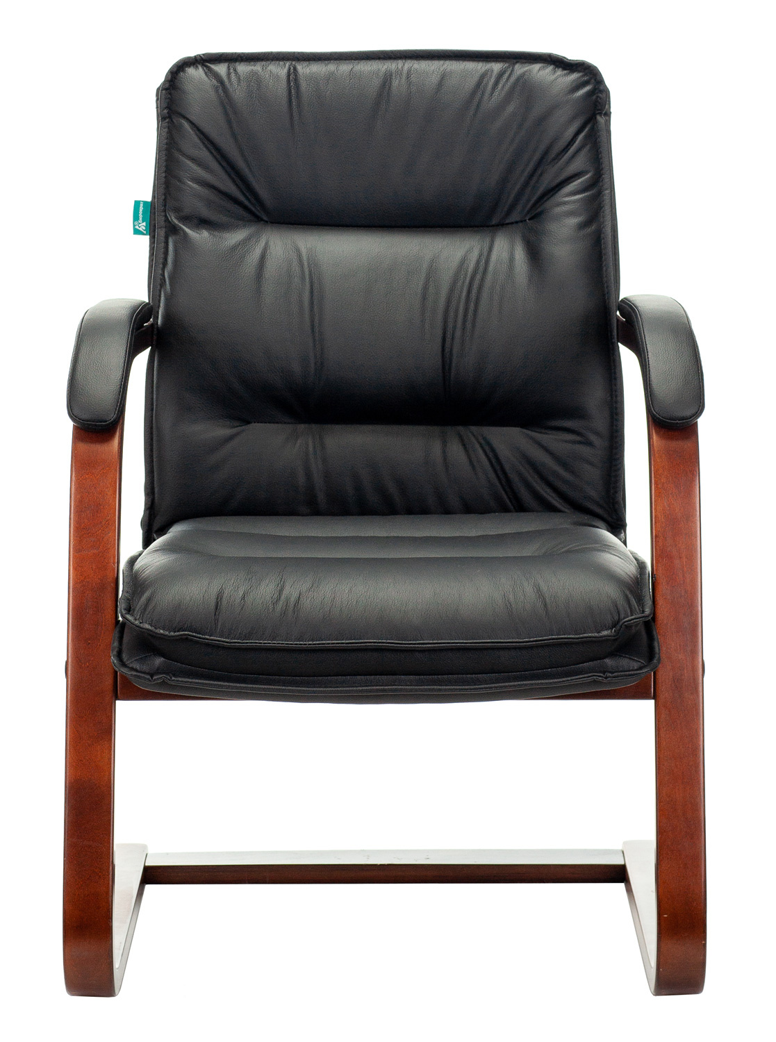 

Кресло Бюрократ T-9927WALNUT-AV цвет черный, кожа, полозья дерево, T-9927WALNUT-AV