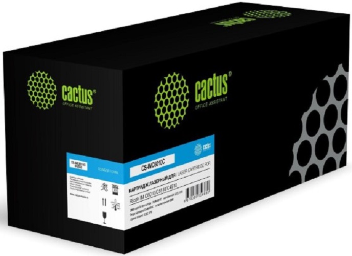 

Картридж лазерный Cactus 842533 CS-IMC6010C голубой (28000стр.) для Ricoh IM C6010/C5510/C4510 с чипом, 842533