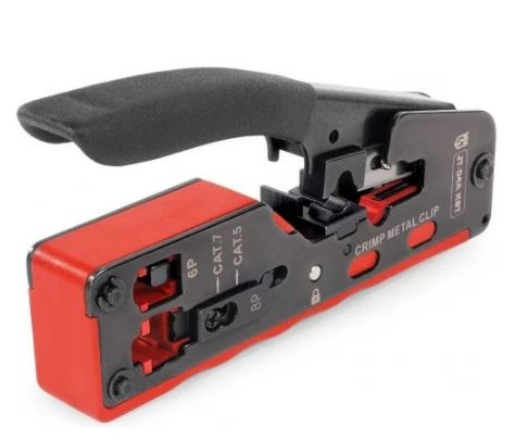 Изображение товара КВТ 89439 Пресс-клещи для RJ, зачистка, 0.25 мм², 2 штампа, PROFI