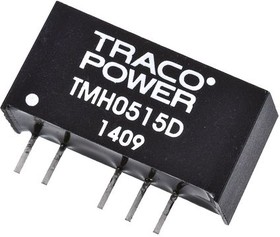 

Преобразователь DC-DC модульный TRACO POWER TMH 0515D Монтаж: на плату, SIP7; P вых: 2 Вт; #: 2; U вх: 4.5...5.5 В; Выход: 15 В, -15 В; Защита: КЗ, TMH 0515D