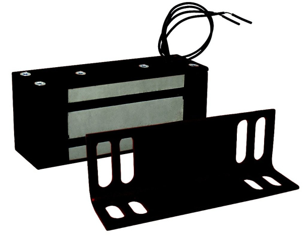 Изображение товара Электромагнитный замок Олевс М1-300 черный накладной надежный для улицы и помещений